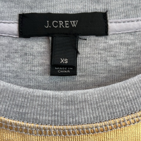 JCrew Sweatshirt with gold accent on front (Size XS) - Picture 8 of 9